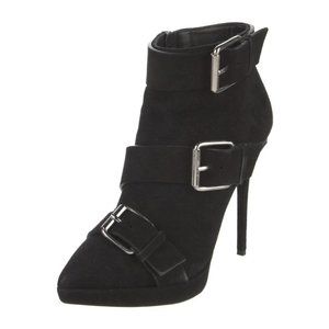 Giuseppe Zanotti Suede Ankle Boots Black  Size 37 EU